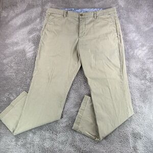 Tommy Bahama Boracay Chino Pants Men 36x30* Khaki Stretch Tencel Flat Front Golf